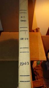 lot 5465 image: 1943 NY Times Newspaper Book
