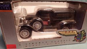 lot 5476 image: Model A Ford Rock Island RR Die Cast Bank