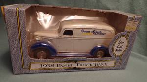 lot 5485 image: 1938 Panel Truck Die Cast Bank
