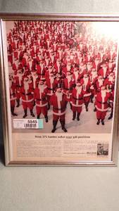 lot 5545 image: Framed Vintage Magazine Ads