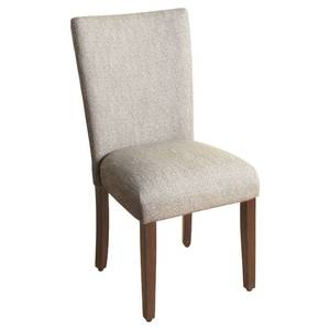 lot 3206 image: Parsons Chair with Espresso Leg, Tweed - HomePop