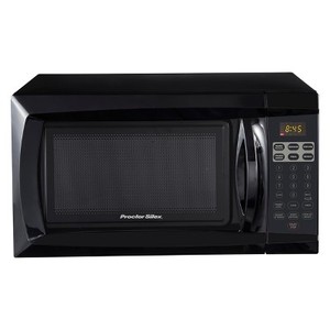 lot 3230 image: Procter Silex 0.6 cu ft 700 Watt Microwave - Black