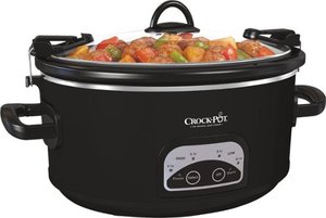 lot 3228 image: Crock-Pot - 6.0-Quart Smart-Pot Cook & Carry Slow Cooker, Programmable - Black