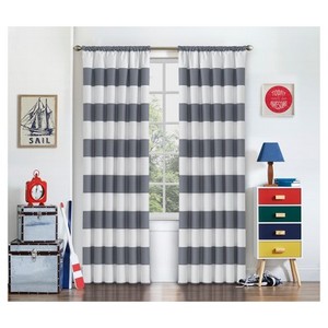 lot 4007 image: Peabody Blackout Window Curtain, 42 x 84, Gray - Eclipse My Scene