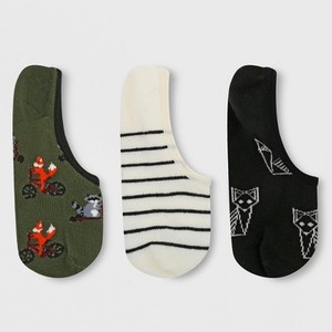 lot 4002 image: Womens Animal 3pk Socks, One Size - Xhilaration