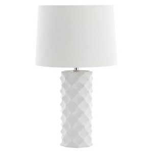 lot 4026 image: Belford Table Lamp, White - Safavieh