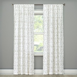 lot 4047 image: Sketched Triangle Curtain Panel. 54 x 84 - Project 62