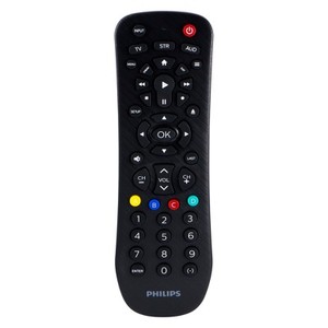 lot 4080 image: Philips 3 Device Universal Remote Control - Brushed Black