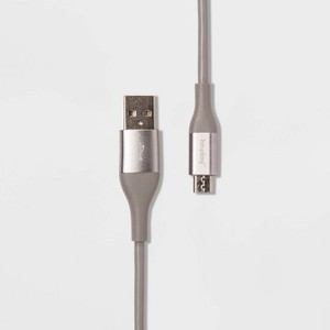 lot 4078 image: heyday 10 Micro-USB to USB-A Round Cable - Cool GraySilver