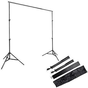 lot 13363 image: Kshioe 2x3m6.5x9.8ft Photo Video Studio Adjustable Background Backdrop Support System Stand with Carry Bag