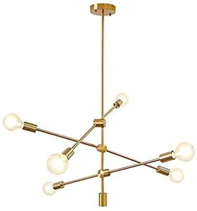 lot 13367 image: LynPon Modern Gold Sputnik Chandelier