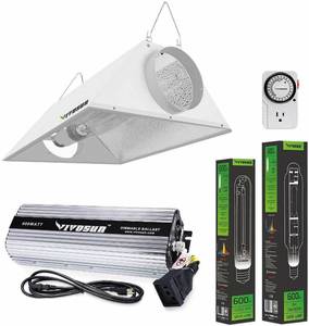 lot 13379 image: VIVOSUN Hydroponic 600 Watt HPS MH Grow Light Air Cooled Reflector Kit - Easy to Set up, High Stability & Compatibility (Enhanced Version)