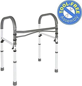 lot 13390 image: Vaunn Deluxe Bathroom Safety Toilet Rail