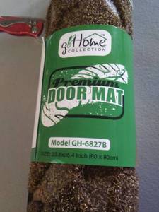lot 13426 image: Gbhome Gh-6827b Premium Antibacterial Door 24x36 -semi-circular, Brown-sprig