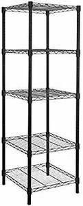 lot 13434 image: HollyHOME 5 Shelves Adjustable Steel Wire Shelving Rack
