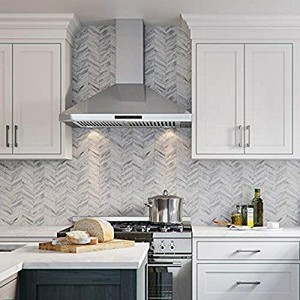lot 13437 image: CAVALIERE Range Hood 30  Inch Wall Mount Stainless Steel Kitchen Exhaust