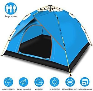 lot 13442 image: Cheryu Automatic Instant Tent for Camping Hiking Beach Fishing Picnic Travel,Portable Outdoor Anti-UV Waterproof Instant Pop Up 2-3 Persons 4 Season Backpacking Tent with Carry Bag