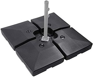 lot 13462 image: Sunnyglade 4pcs 200LB Square Patio Umbrella Base