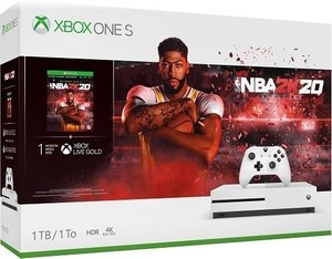 lot 1 image: Microsoft - Xbox One S 1TB NBA 2K20 Bundle