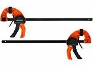 lot 13481 image: Quick Release Ratchet Bar Clamps for Woodworking (2 Pieces Set 18) - Light Duty Adjustable Handi-Clamp for Woodworking & Furniture Manufacturing & Assembly by Neocraft