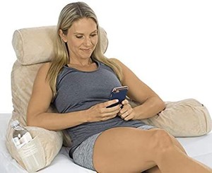 lot 13489 image: Xtra-Comfort Reading Pillow - Memory Foam Cushion