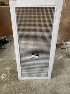 lot 13506 image: 16  X 36  Cube Core Eggcrate Return Air Filter Grille For 1  Filter - Aluminum -