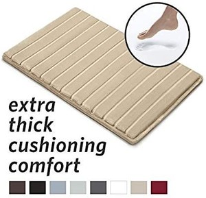 lot 13530 image: MICRODRY Extra-Thick, SoftLux, Charcoal Infused Memory Foam Bath Mat