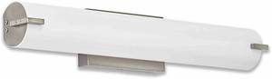 lot 13531 image: New Modern Frosted Bathroom Vanity Light Fixture  Contemporary Sleek Dimmable LED Cylinder Bar Design  Vertical or Horizontal Tube with Brushed Nickel Wall Sconce  3000K Warm White