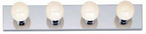lot 13538 image: Nuvo SF77193 Four Light Vanity Strip, Polished Chrome, 24-Inch�
