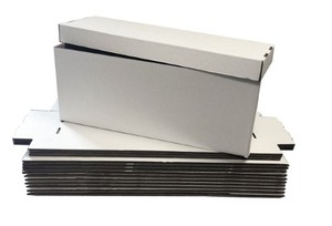 lot 13561 image: 11 Long Cardboard Comic Book Storage Boxes - Each Holds 200 Comic Books Max Pro