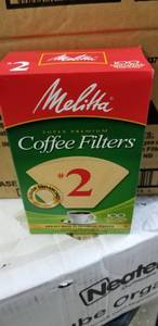 lot 13564 image: 6-100 Ct Packs Melitta No. 2 Cone Coffee Filters Total 600 Flavor Enhancing