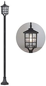 lot 13570 image: Kemeco ST4324SS4 LED Cast Aluminum Solar Lamp Post