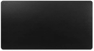 lot 20491 image: Nekmit Leather Desk Blotter Pad 34 x 17 Inches, Waterproof, Non-Slip, Black