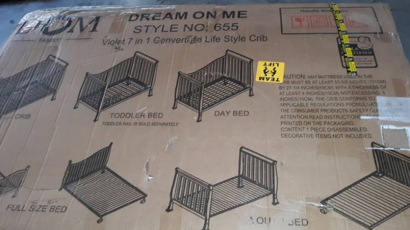 dream on me violet crib instructions