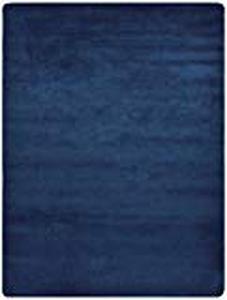 lot 22943 image: Euro Collection Solid Color Area Rug Rugs Slip Skid Resistant Rubber Backing Machine Washable More Color Options (Navy Blue, 5 x 7 (411 x 66 ))