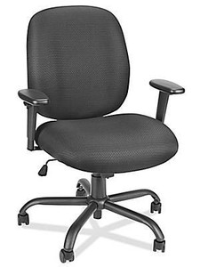 lot 22949 image: BBF Rolling Office Chair, White, Damaged