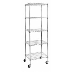 lot 22951 image: Seville Classics Ultradurable Commercial-grade 5-tier Steel Wire Shelving