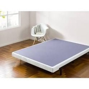 lot 22962 image: Zinus Edgar 4 Inch Low Profile Wood Box Spring  Mattress Foundation, Full