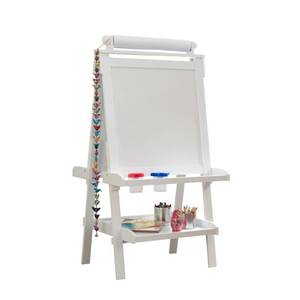lot 22982 image: KidKraft Deluxe Wood Easel, White