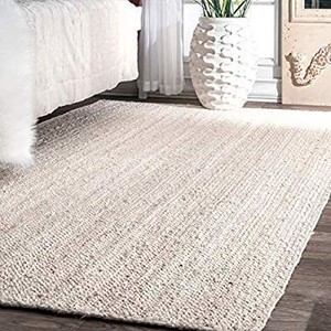 lot 23591 image: nuLOOM Rigo Hand Woven Jute Rug, 3 x 5, Off-white