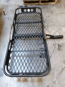 lot 23595 image: ROLA 59502 Vortex Steel Cargo Carrier, Hitch-Mount, High-Capacity Basket (2-Inch Receivers)
