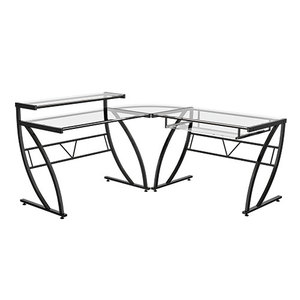 lot 23600 image: Roxon L Desk Black - Monroe  James