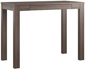 lot 23604 image: AmazonBasics Wooden Desk with Drawer - 39-Inch, Rustic Grey Wash, BIFMA Certified