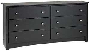 lot 23616 image: Black Sonoma 6 Drawer Dresser