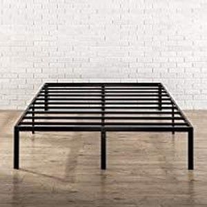lot 23617 image: Zinus 14 Inch Classic Metal Platform Bed Frame With Steel Slat Support