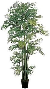 lot 23619 image: Nearly Natural 5003 Areca Decorative Silk Palm Tree, 7-Feet, Green