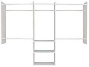 lot 23649 image: Easy Track RB1460 4 to 8-Foot Deluxe Closet Starter Kit, White