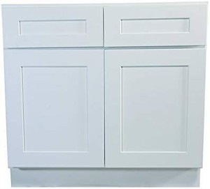 lot 23665 image: Design House Brookings 42-Inch Base Cabinet, White Shaker