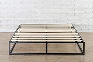 lot 23667 image: Zinus Joseph Modern Studio 10 Inch Platforma Low Profile Bed Frame  Mattress Foundation  Boxspring Optional  Wood slat support, Full