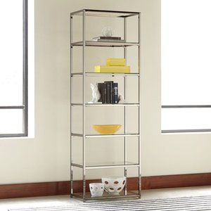 lot 23703 image: Coaster 6-Tier Nickel Bookcase